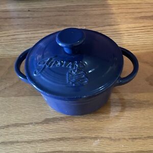 Fiesta Deep Blue Cast Iron mini Dutch oven